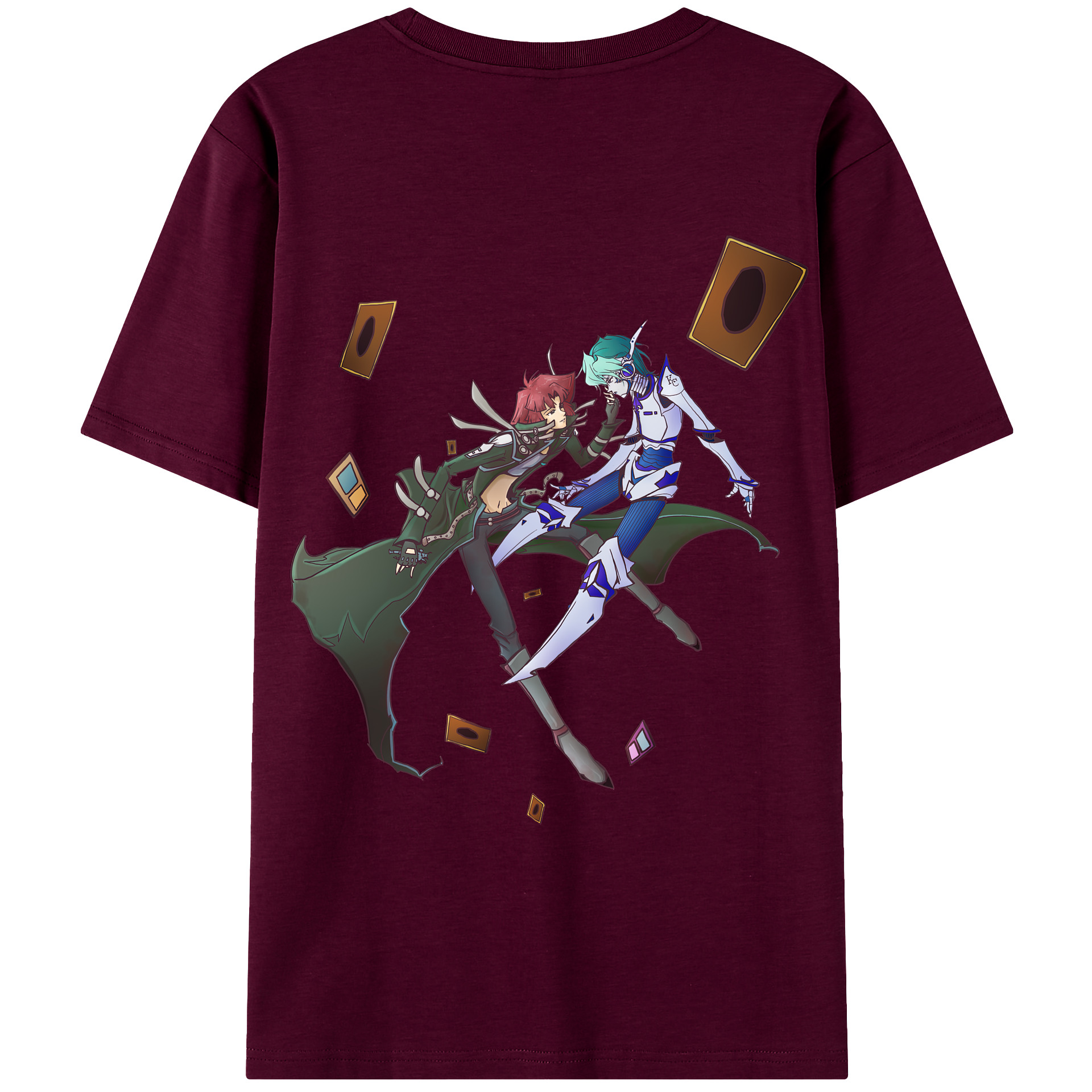 遊☆戯☆王 Yu-Gi-Oh! レディース半袖Tシャツ(バックプリント)